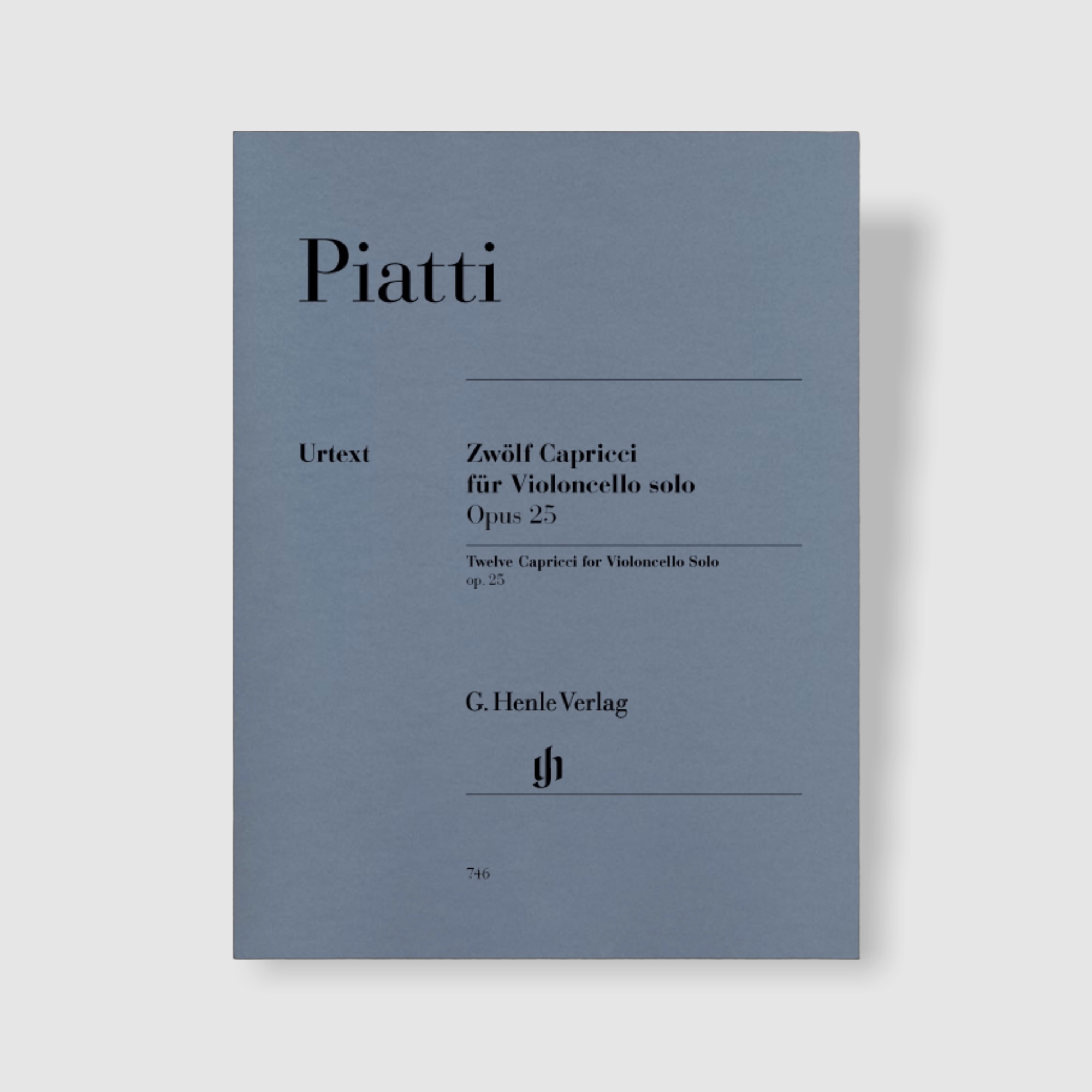 피아티 첼로 무반주 12개의 Capricci Op. 25 [HN.746]